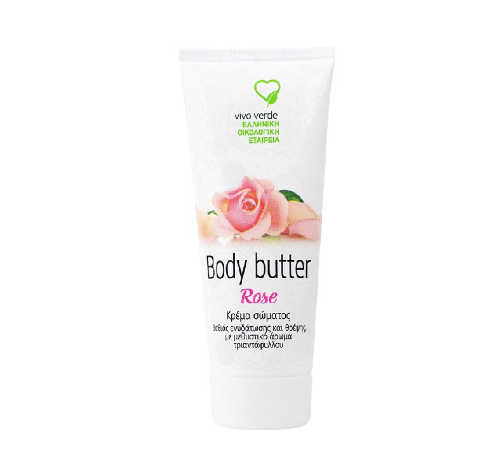 Vivo Verde Body Butter Rose κρέμα σώματος, βαθιάς ενυδάτωσης & θρέψης, τριαντάφυλλο 200ml
