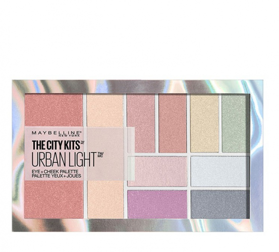Maybelline The City Kits All-in-One Eye & Cheek Palette Παλέτα Μακιγιάζ με Παλέτα Σκιών, Ρουζ & Highlighter 12gr - Urban Light