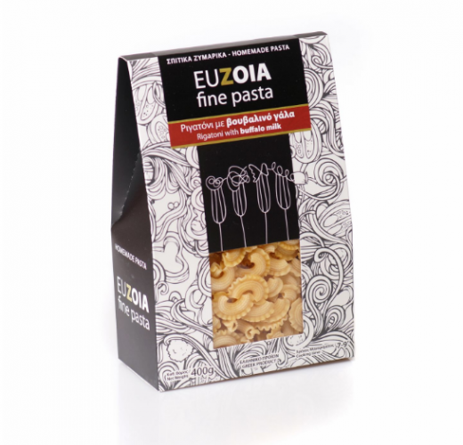 Euzoia fine pasta Ριγατόνε με Βουβαλινό Γάλα + Αυγά 400gr